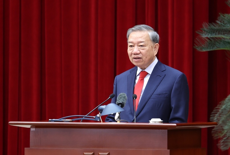 Ph&aacute;t biểu của Tổng B&iacute; thư T&ocirc; L&acirc;m tại Hội nghị lần thứ 2 Ban Chấp h&agrave;nh Trung ương Đảng kh&oacute;a XIV