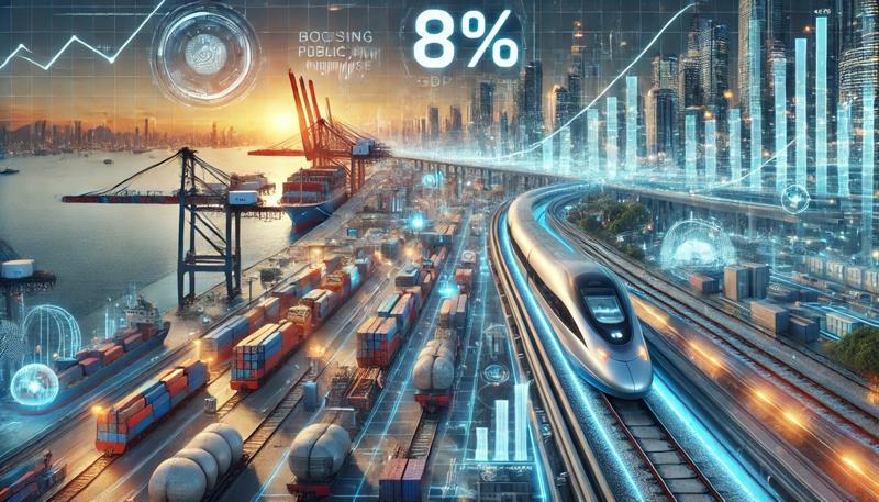 GDP hướng mốc 8%: Đầu tư công giữ vai trò “đòn bẩy”