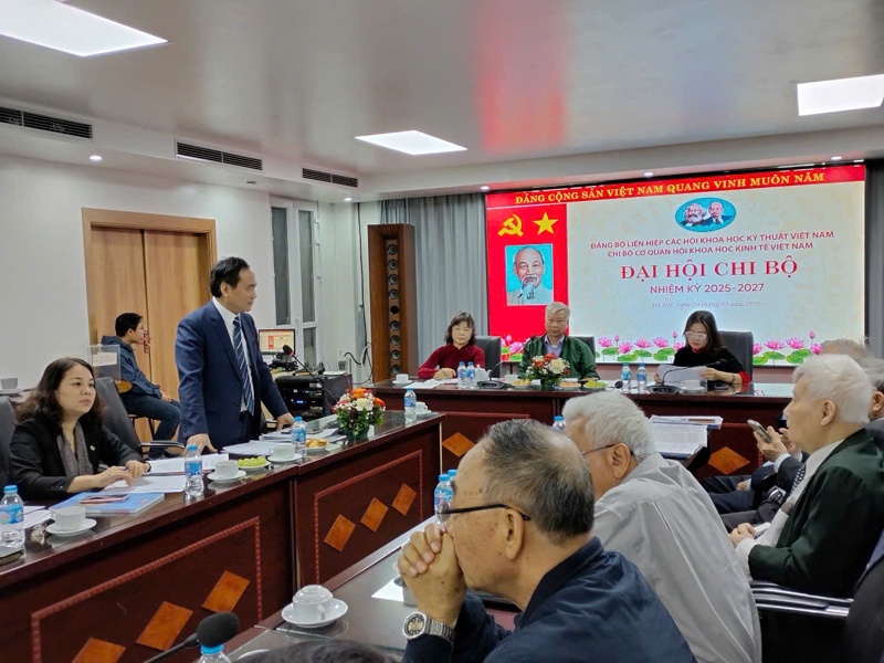 Đại hội Chi bộ cơ quan Hội Khoa học Kinh tế Việt Nam nhiệm kỳ 2025-2027