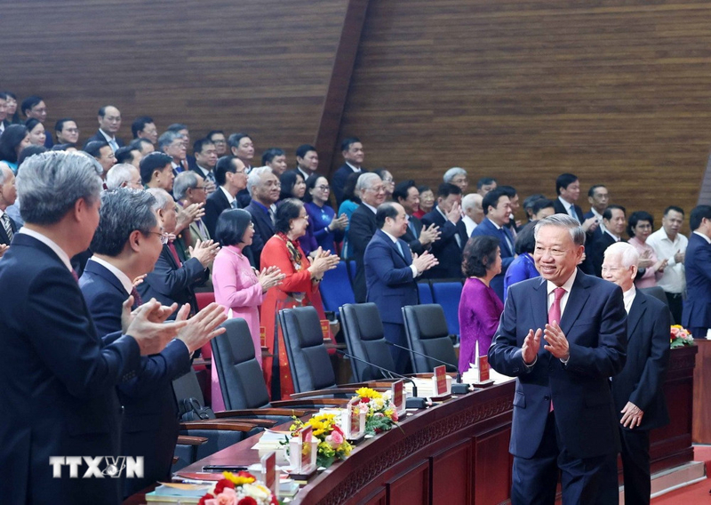 Tổng Bí thư dự lễ Công bố các Nghị quyết về sáp nhập đơn vị hành chính tại Thành phố Hồ Chí Minh